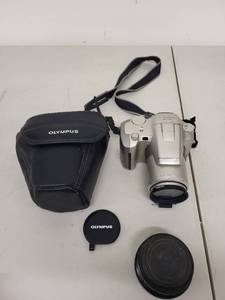 lot 31P image: Olympus 35mm Film Camera with 28-140mm Lens, Lens Accessories, and Case