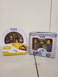 lot 45P image: Lot of 2 Collectible PEZ Dispenser Gift Sets - Star Wars and Orange County Choppers