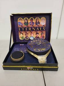lot 46P image: Marvel Studios Eternals Collectible Box Set with Headband, Ring, and Display Case