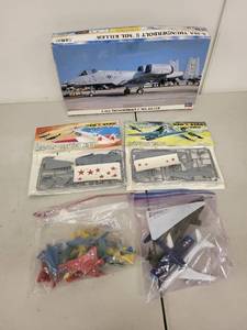 lot 47P image: Collection of Model Aircraft Kits and Die-Cast Planes