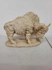lot 67P image: Buffalo Resin Figurine Western Style Sculpture