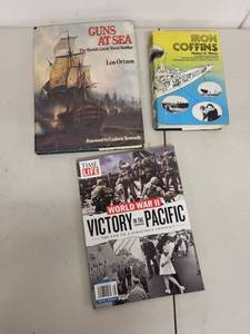 lot 93P image: Collection of 3 World War II and Naval History Books