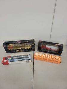 lot 96P image: Set of 4 Collectible Die-Cast Trucks Including NASCAR, NFL, and Bud Light Models