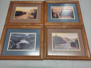 lot 123P image: Set of 4 Mary Pettis Framed Art Prints Landscape Collection