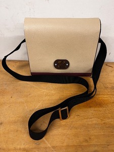 lot 65LN image: Yellow Rose Handcrafted Crossbody Bag with Leather and Wood Accents