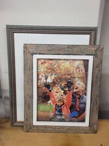 lot 10AW image: Set of 3 Framed Prints Including Rustic Wood 11x14 Frame and Vintage Truck Art