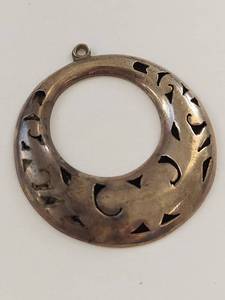 lot 11Q image: Sterling Silver Pendant with Cut-Out Design
