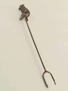 lot 40Q image: Vintage Sterling Silver Cowboy Cocktail Fork