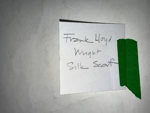 lot 5SC image: Frank Lloyd Wright Silk Scarf