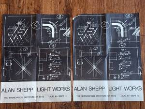 lot 6SC image: Alan Shepp Light Works Posters - Minneapolis Institute of Art (Lot of 2)