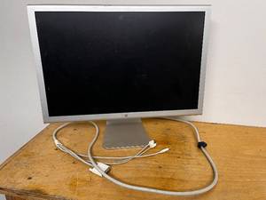 lot 12A image: Apple 23-Inch Cinema HD Display Monitor with Stand and Cables