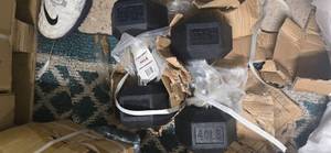 Lot of a pair of 40LB Rubber Hex Dumbbells ( NEW)