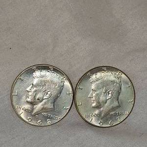 lot 27 image: 1967-6898, 40% Silver Kennedy 50c Halfs
