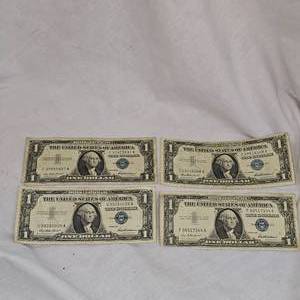 lot 29 image: 4-a957 $2 Silver Certificates