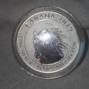 lot 81 image: 2019 34 oz Silver Canadian Horse Round