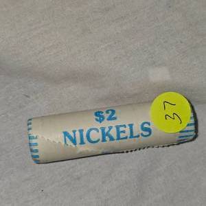 lot 37 image: 1 Roll Unsearched Buffalo Nickels