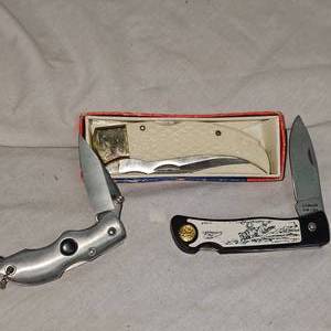 lot 154 image: Liberty Eagle LockBack Knife and Two Others