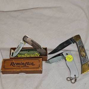 lot 194 image: Remington Anniversary Knife and 2 Others