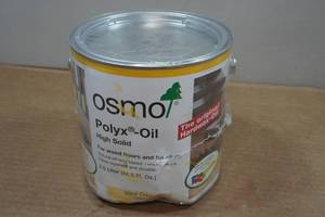 lot 36 image: 2.5 Liter Osmo Polyx-Oil for Wood Floors and Furniture - Clear Satin