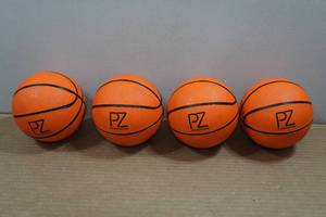lot 74 image: 4 Powerzone Mini Basketballs