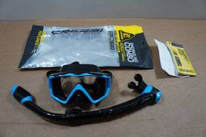 lot 150 image: Cressi Pano 3 & Supernova Dry Snorkel Set