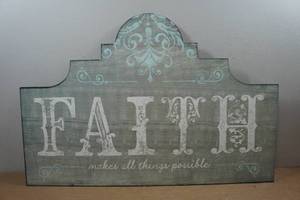 lot 185 image: Faith Wall Art