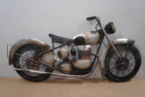 lot 187 image: Novelty Metal Motorcycle Sign