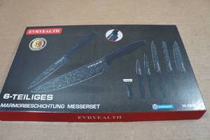lot 195 image: Evryealth 6-Piece Kitchen Knife Set