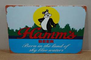 lot 292 image: Novelty Metal Sign - Hamms Beer