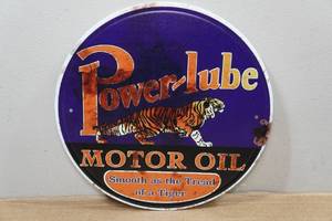 lot 295 image: Novelty Metal Sign - Power Lube