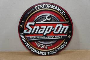 lot 297 image: Novelty Metal Sign - Snap-On