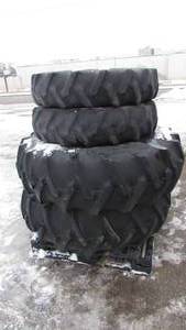 lot 17 image: Set of Tires removed from Kubota Tractor