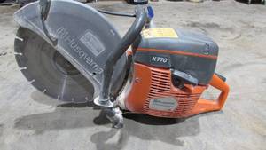 lot 10 image: Husqvarna K770 Concrete Saw With Diamond Blade