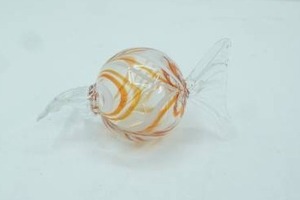 lot 6 image: Murano Hand-Blown Art Glass Wrapped Candy Figurine