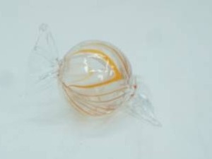 lot 8 image: Murano Hand-Blown Art Glass Wrapped Candy Figurine