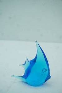 lot 20 image: Vintage Murano Hand-Blown Fish Figurine. 5tall