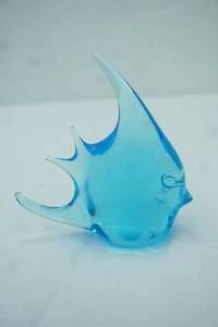 lot 24 image: Vintage Murano Hand-Blown Fish Figurine. 5tall