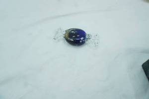 lot 72 image: Vintage Murano-Style Hand-Blown Art Glass Candy Paperweight