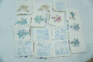 lot 89 image: 15 Embroidered Dish Towels NEW