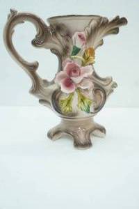 lot 112 image: Vintage Italian Capodimonte Porcelain Pitcher or Ewer