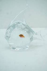 lot 218 image: Vintage Murano art glass fish by artist Elio Raffaeli For Oggetti , Oggetti Italy on Bottom,6