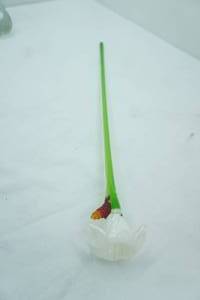 lot 241 image: Art Glass Flower, Hand-Blown