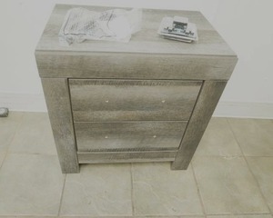 lot 245 image: NEW Ashley Furniture 2-Drawer Night Stand woptional 2-port USB Outlet Extension