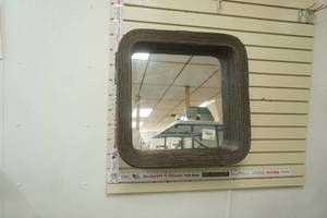 lot 299 image: Rattan Framed Mirror 26x 26x 4