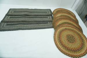 lot 341 image: Woven Round Placemats Woven Runners