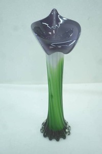 lot 373 image: Vintage Murano Jack-in-the-Pulpit Hand-Blown Glass Vase