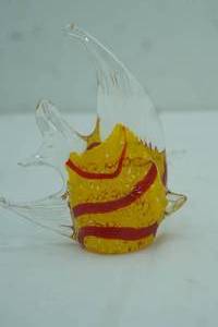 lot 422 image: Art Glass Angelfish Sculpture. MuranoMurano-Style