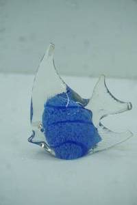lot 423 image: Art Glass Angelfish Sculpture. MuranoMurano-Style