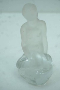lot 431 image: Poul Kedelv Art Glass Mermaid Sculpture for Reijmyre, Sweden