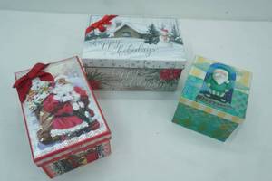 lot 506 image: Christmas Gift Boxes or Decorative Storage Boxes
